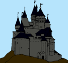 Dibujo Castillo medieval pintado por abrahamville