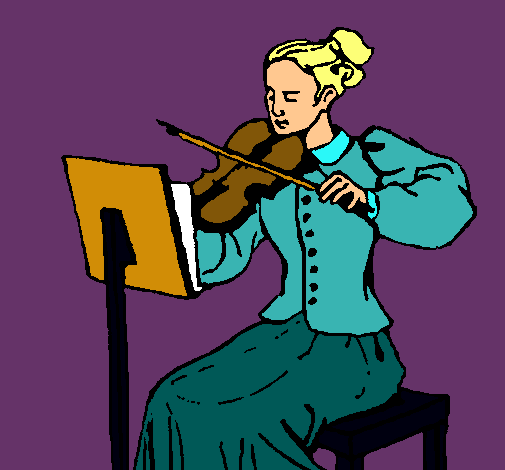 Dama violinista