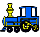 Dibujo Tren pintado por BLUE