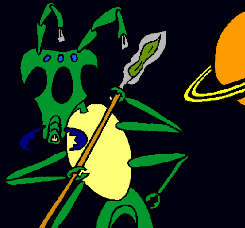 Dibujo Hormiga alienigena pintado por ALE2004