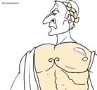 Dibujo Julio César pintado por angelak