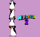 Dibujo Madagascar 2 Pingüinos pintado por irene13