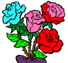 Dibujo Ramo de rosas pintado por sukaina