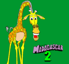 Dibujo Madagascar 2 Melman pintado por hjxhkjhxcfuh