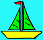Dibujo Barco velero pintado por juanata