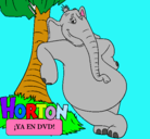Dibujo Horton pintado por larissa
