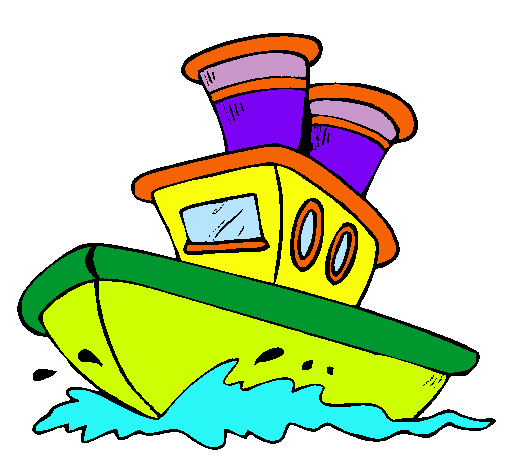 Dibujo Barco en el mar pintado por lauh