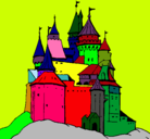 Dibujo Castillo medieval pintado por DESCHI
