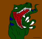 Dibujo Velociraptor II pintado por raptirosauro