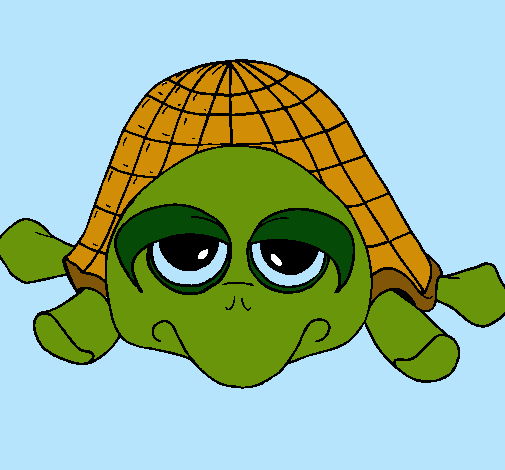 Dibujo Tortuga pintado por vctoria