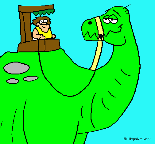 Dibujo Dinosaurio prehistórico pintado por ALE2004
