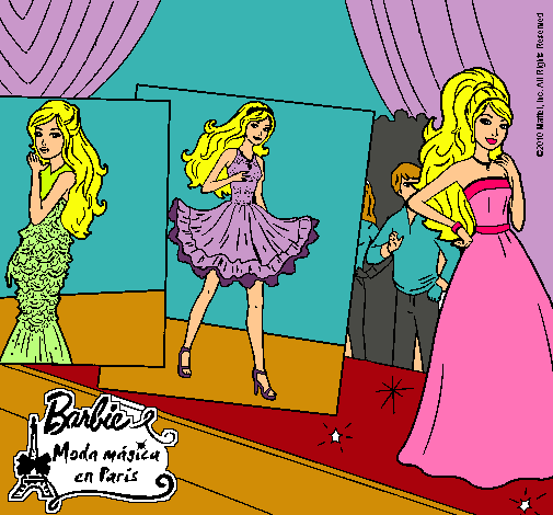 Barbie, desfilando por la pasarela