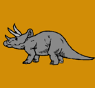Dibujo Triceratops pintado por Manases