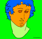 Dibujo Busto de Alejandro Magno pintado por wwwe