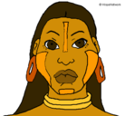 Dibujo Mujer maya pintado por estefi_dala