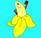 Dibujo Banana pintado por kity