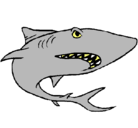 Dibujo Tiburón pintado por tutita