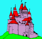 Dibujo Castillo medieval pintado por mustee