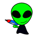 Dibujo Alienígena II pintado por marciano