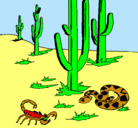 Dibujo Desierto pintado por benjamintan