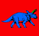 Dibujo Triceratops pintado por carlos12
