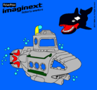 Dibujo Imaginext 3 pintado por imaginext