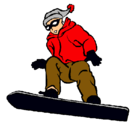 Dibujo Snowboard pintado por elchubaca