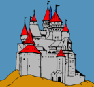 Dibujo Castillo medieval pintado por jamemo