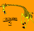 Dibujo Madagascar 2 Melman 2 pintado por Alexhitozs