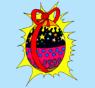 Dibujo Huevo de pascua brillante pintado por lauriiittA_love