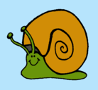 Dibujo Caracol  pintado por vctoria