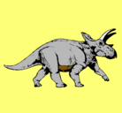 Dibujo Triceratops pintado por nono