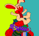 Dibujo Conejo de Pascua pintado por DESCHI