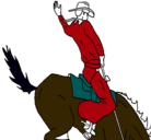 Dibujo Vaquero en caballo pintado por ARMIN