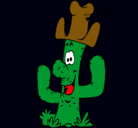 Dibujo Cactus con sombrero pintado por Alexhitozs