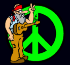 Dibujo Músico hippy pintado por solange114