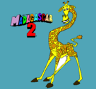 Dibujo Madagascar 2 Melman pintado por migirafe