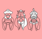 Dibujo Los Reyes Magos 4 pintado por diego-tari