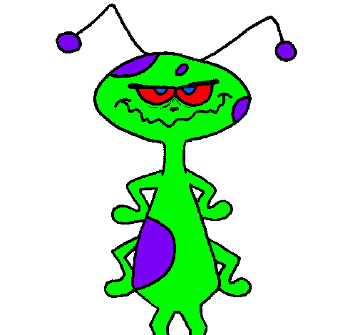 Dibujo Extraterrestre pintado por tururu253