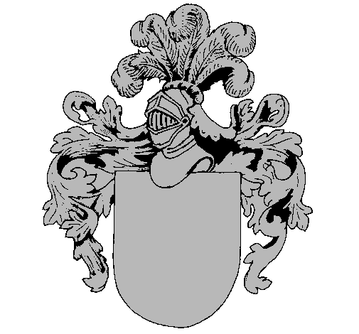 Escudo de armas y casco