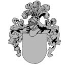 Dibujo Escudo de armas y casco pintado por escudo