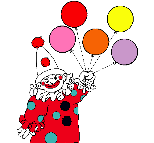 Payaso con globos