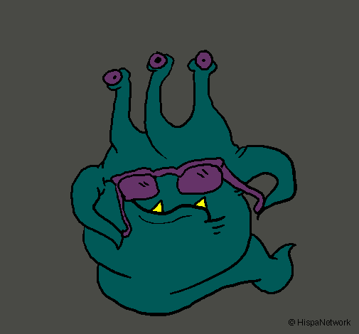 Extraterrestre con gafas