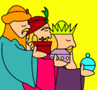 Dibujo Los Reyes Magos 3 pintado por Santiguti