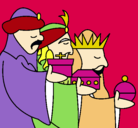 Dibujo Los Reyes Magos 3 pintado por leonard