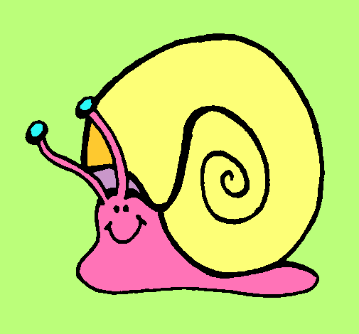 Dibujo Caracol  pintado por gcabob