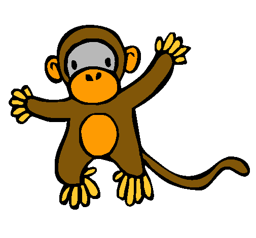 Dibujo Mono pintado por lauh
