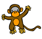 Dibujo Mono pintado por lauh