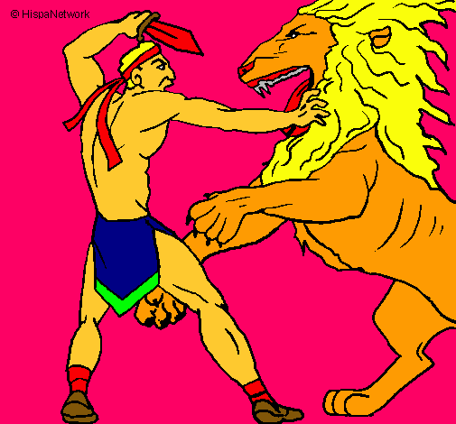 Gladiador contra león