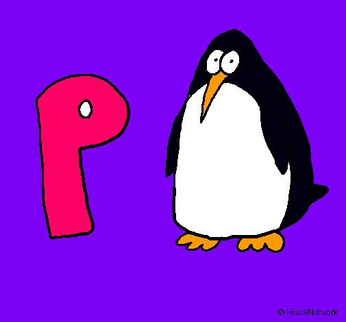 Dibujo Pingüino pintado por submarino